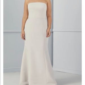 White Strapless Gown